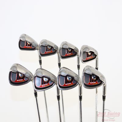 TaylorMade Burner Plus Iron Set 4-PW GW TM Burner Superfast 85 Steel Regular Right Handed Black Dot +3/4"