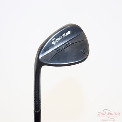 TaylorMade Milled Grind Black Wedge Gap GW 52° 12 Deg Bounce HB Stock Steel Shaft Steel Left Handed 35.5in