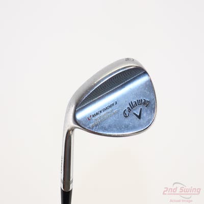 Callaway Mack Daddy 2 Chrome Wedge Sand SW 56° 14 Deg Bounce S Grind Stock Steel Shaft Steel Wedge Flex Left Handed 35.25in