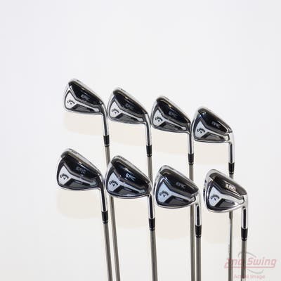 Callaway EPIC Forged Iron Set 4-PW AW Aerotech SteelFiber fc90 Graphite Stiff Right Handed +1 1/4"