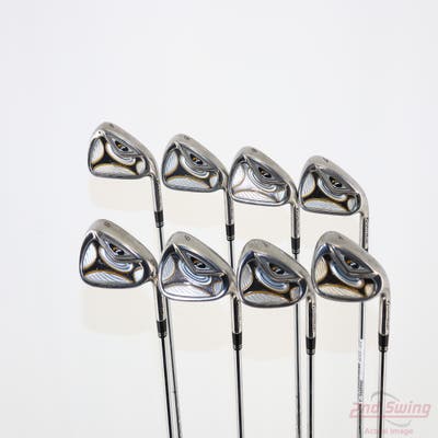 TaylorMade R7 Iron Set 4-PW AW TM T-Step 90 Steel Stiff Right Handed +1/4"