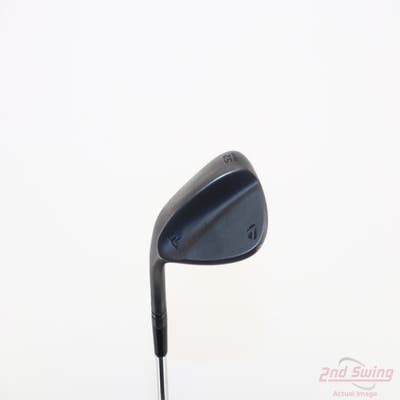 TaylorMade Milled Grind 3 Raw Black Wedge Gap GW 52° 9 Deg Bounce SB Stock Steel Shaft Steel X-Stiff Left Handed 35.25in