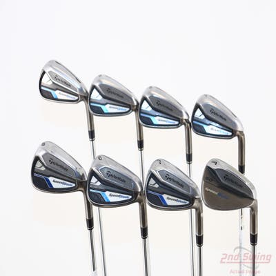 TaylorMade Speedblade Iron Set 4-PW AW TM Speedblade 85 Steel Steel Stiff Right Handed +1"