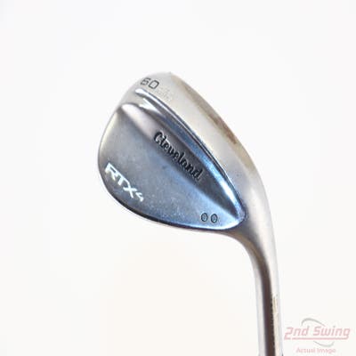 Cleveland RTX 4 Tour Satin Wedge Lob LW 60° 9 Deg Bounce Mid Dynamic Gold Tour Issue S400 Steel Wedge Flex Right Handed 35.25in