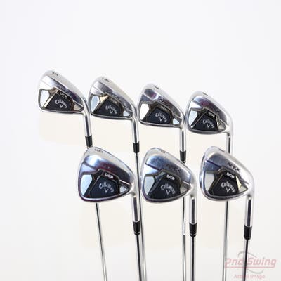 Callaway Apex DCB 21 Iron Set 5-PW GW FST KBS Max 80 Steel Stiff Right Handed +1/4"