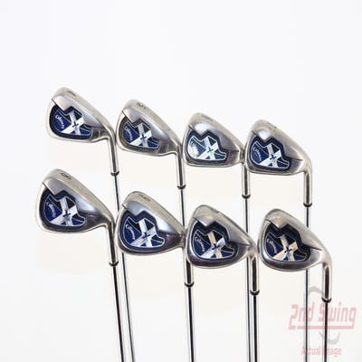 Callaway X-18 R Iron Set 4-PW SW Stock Steel Shaft Steel Uniflex Right Handed 38.0in