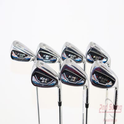 Cobra KING SpeedZone One Length Iron Set 5-PW GW FST KBS Tour 80 Steel Regular Right Handed 37.5in