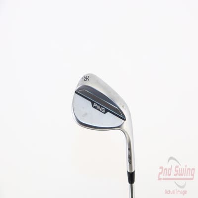 Ping s159 Chrome Wedge Sand SW 56° 10 Deg Bounce H Grind Ping Z-Z115 Steel Wedge Flex Right Handed Black Dot 35.5in