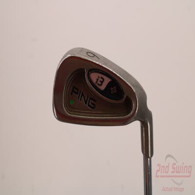 Ping i3 + Blade Single Iron 6 Iron Stock Steel Shaft Steel Stiff Right Handed Green Dot 37.0in