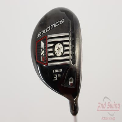 Tour Edge Exotics EX9 Tour Fairway Wood 3W 15° Aldila Rogue Silver 110 MSI 70 Graphite Stiff Right Handed 42.5in