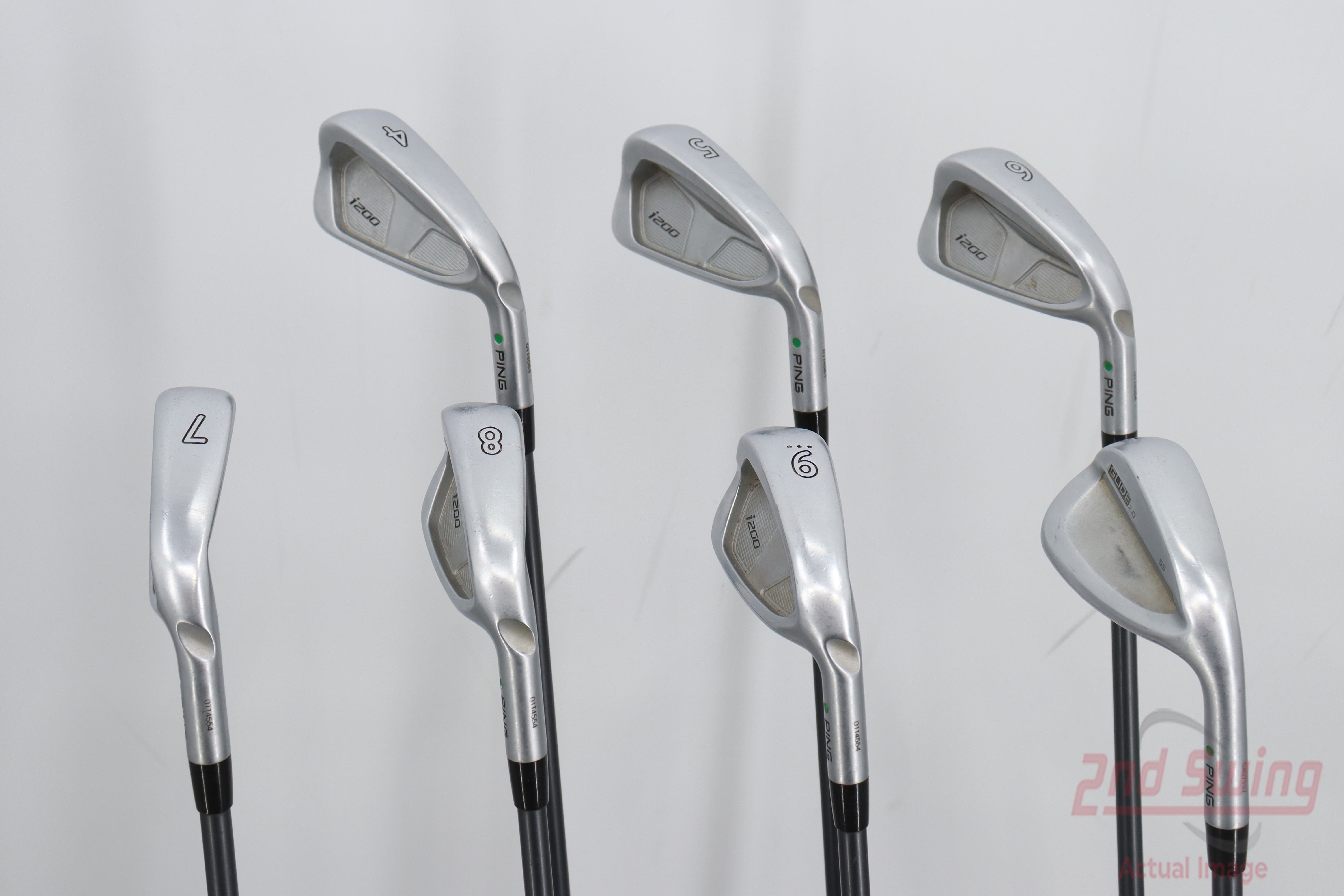 Ping i200 Iron Set 5-PW CFS 80 Graphite Graphite Stiff Right Handed Green  Dot 38.25in
