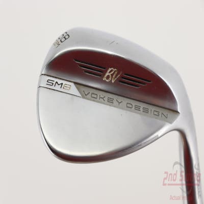 Titleist Vokey SM8 Tour Chrome Wedge Lob LW 58° 8 Deg Bounce M Grind FST KBS Tour 120 Steel Stiff Right Handed 36.0in