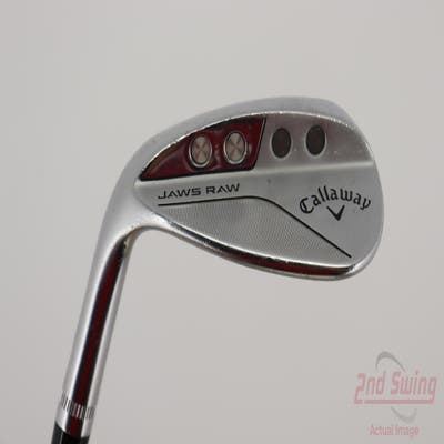 Callaway Jaws Raw Chrome Wedge Lob LW 60° 8 Deg Bounce Z Grind Stock Steel Shaft Steel Wedge Flex Left Handed 35.0in