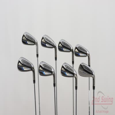 TaylorMade Speedblade Iron Set 4-PW AW Stock Steel Shaft Steel Stiff Right Handed 38.5in