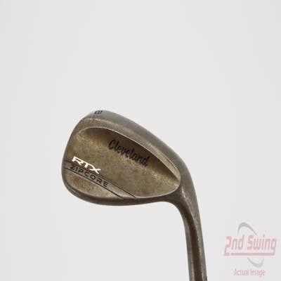 Cleveland RTX ZipCore Raw Wedge Lob LW 58° 10 Deg Bounce Mid Dynamic Gold Spinner TI Steel Wedge Flex Right Handed 35.0in