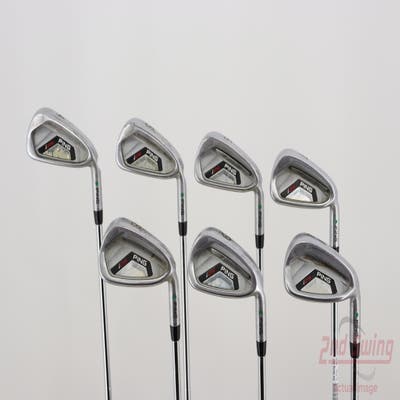 Ping I25 Iron Set 4-PW Ping CFS Steel Stiff Right Handed Green Dot 39.25in