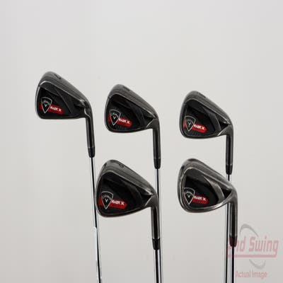 Callaway Razr X Black Iron Set 7-PW SW True Temper M-10 XP Steel Uniflex Right Handed 38.0in