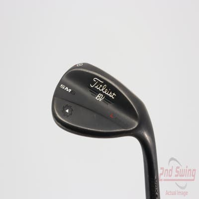 Titleist Vokey SM6 Jet Black Wedge Lob LW 58° 4 Deg Bounce L Grind SM6 BV Steel Stiff Right Handed 35.0in