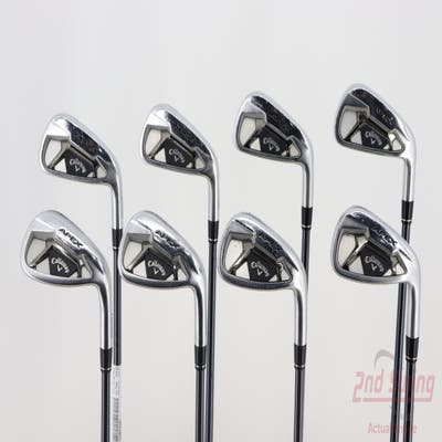 Callaway Apex 21 Iron Set 4-PW AW UST Mamiya Recoil Dart 85 Graphite Regular Right Handed 38.0in