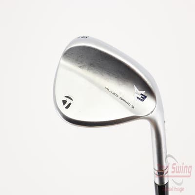 TaylorMade Milled Grind 3 Raw Chrome Wedge Gap GW 50° 9 Deg Bounce SB Oban CT-125 Steel Stiff Right Handed 36.25in