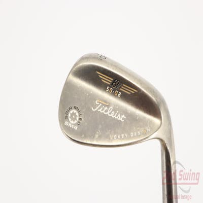 Titleist Vokey Spin Milled SM4 Black Wedge Gap GW 50° 8 Deg Bounce Dynamic Gold Spinner Steel Wedge Flex Right Handed 35.5in