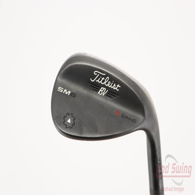 Titleist Vokey SM6 Jet Black Wedge Sand SW 54° 10 Deg Bounce S Grind SM6 BV Steel Wedge Flex Right Handed 35.5in