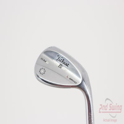 Titleist Vokey SM6 Tour Chrome Wedge Lob LW 60° 4 Deg Bounce SM6 BV Steel Wedge Flex Right Handed 35.0in