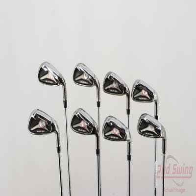 TaylorMade 2009 Burner Iron Set 4-PW AW Stock Steel Shaft Steel Stiff Right Handed 38.5in