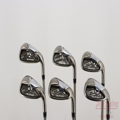 TaylorMade Burner 2.0 Iron Set 7-PW AW SW TM REAX SUPERFAST 55 Graphite Ladies Right Handed 36.5in