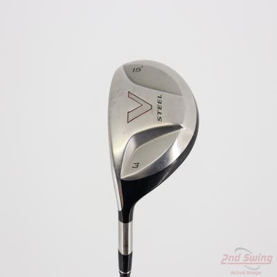 TaylorMade V Steel Fairway Wood 3 Wood 3W 15° TM M.A.S.2 Graphite Regular Left Handed 43.0in