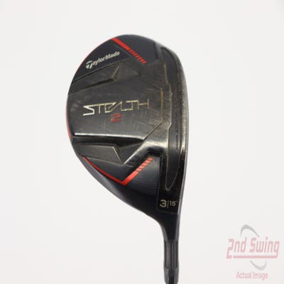 TaylorMade Stealth 2 Fairway Wood 3 Wood 3W 15° Fujikura Ventus Red TR 5 Graphite Regular Right Handed 39.25in