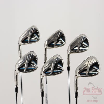 TaylorMade SIM MAX Iron Set 6-PW AW True Temper Dynamic Gold S300 Steel Stiff Left Handed 38.5in