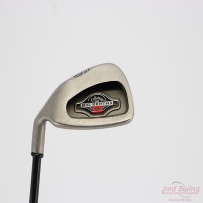 Callaway 1996 Big Bertha Single Iron 9 Iron Callaway RCH 90 Graphite Regular Left Handed 34.5in