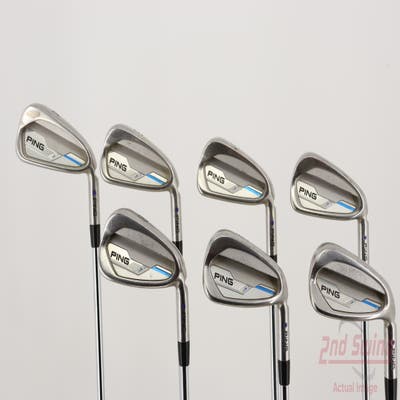 Ping 2015 i Iron Set 4-PW Ping CFS Distance Steel Stiff Right Handed Purple dot 38.0in