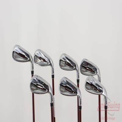 PRGR RS Red Womens Iron Set 6-PW AW SW Speeder Evolution for PRGR Graphite Regular Right Handed 38.0in