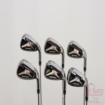 TaylorMade 2009 Burner Iron Set 6-PW AW TM Reax Superfast 65 Steel Stiff Right Handed 38.0in