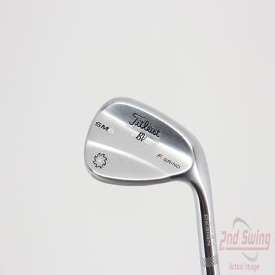 Titleist Vokey SM6 Tour Chrome Wedge Gap GW 52° 8 Deg Bounce F Grind SM6 BV Steel Wedge Flex Right Handed 35.75in