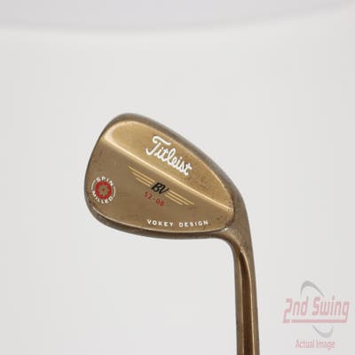 Titleist 2009 Vokey Spin Milled Oil Can Wedge Gap GW 52° 8 Deg Bounce Titleist Vokey BV Steel Wedge Flex Right Handed 35.5in