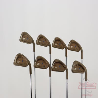 Ping ISI Beryllium Copper Iron Set 3-PW Ping Z-Z65 Steel Stiff Right Handed Blue Dot 38.0in