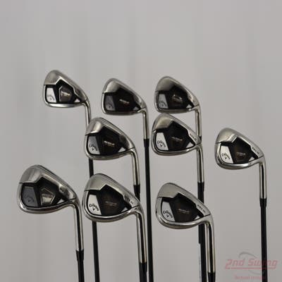 Callaway Rogue ST Max OS Iron Set 5-PW AW GW SW Aldila NV 45 Graphite Senior Right Handed +1"