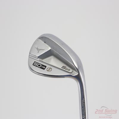 Mizuno S23 Satin Chrome Wedge Gap GW 50° 8 Deg Bounce S Grind Dynamic Gold Tour Issue S400 Steel Stiff Right Handed 35.5in