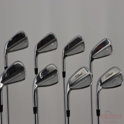 Titleist 2023 T100 Iron Set 3-PW True Temper AMT Tour White Steel Stiff Left Handed STD