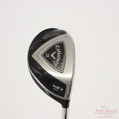 Callaway Razr X Black Fairway Wood 3 Wood 3W Callaway Razr X Black Fairway Graphite Regular Right Handed 43.25in