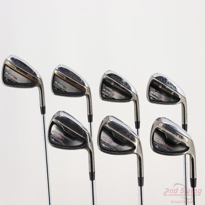 Cobra King F6 Iron Set 4-PW Stock Steel Shaft Steel Regular Right Handed -1/2"