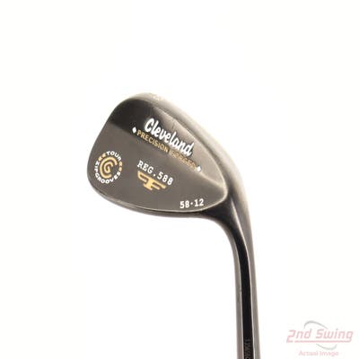 Cleveland 588 RTX Custom Black Nickel Wedge Lob LW 58° 12 Deg Bounce True Temper Dynamic Gold Steel Wedge Flex Right Handed 35.5in