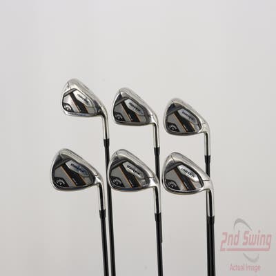 Callaway Mavrik Max Womens Iron Set 6-PW AW UST Mamiya Helium Nanocore 50 Graphite Ladies Right Handed 36.5in