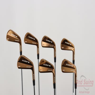 Cobra KING RF Forged MB Copper Iron Set 4-PW FST KBS Tour $-Taper Steel Stiff+ Right Handed 38.0in