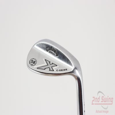 Callaway X-Series Chrome Wedge Lob LW 58° 10 Deg Bounce Callaway X2 Hot Steel Wedge Flex Right Handed 35.0in