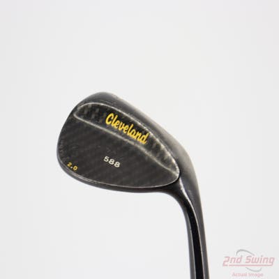 Cleveland 588 RTX 2.0 Black Satin Wedge Lob LW 60° Stock Steel Shaft Steel Wedge Flex Right Handed 35.25in