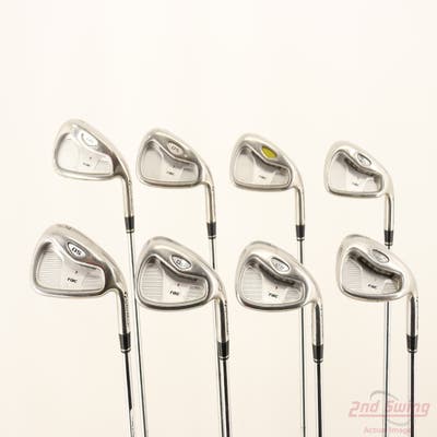 TaylorMade Rac OS 2005 Iron Set 3-PW TM T-Step 90 Steel Stiff Right Handed 38.25in